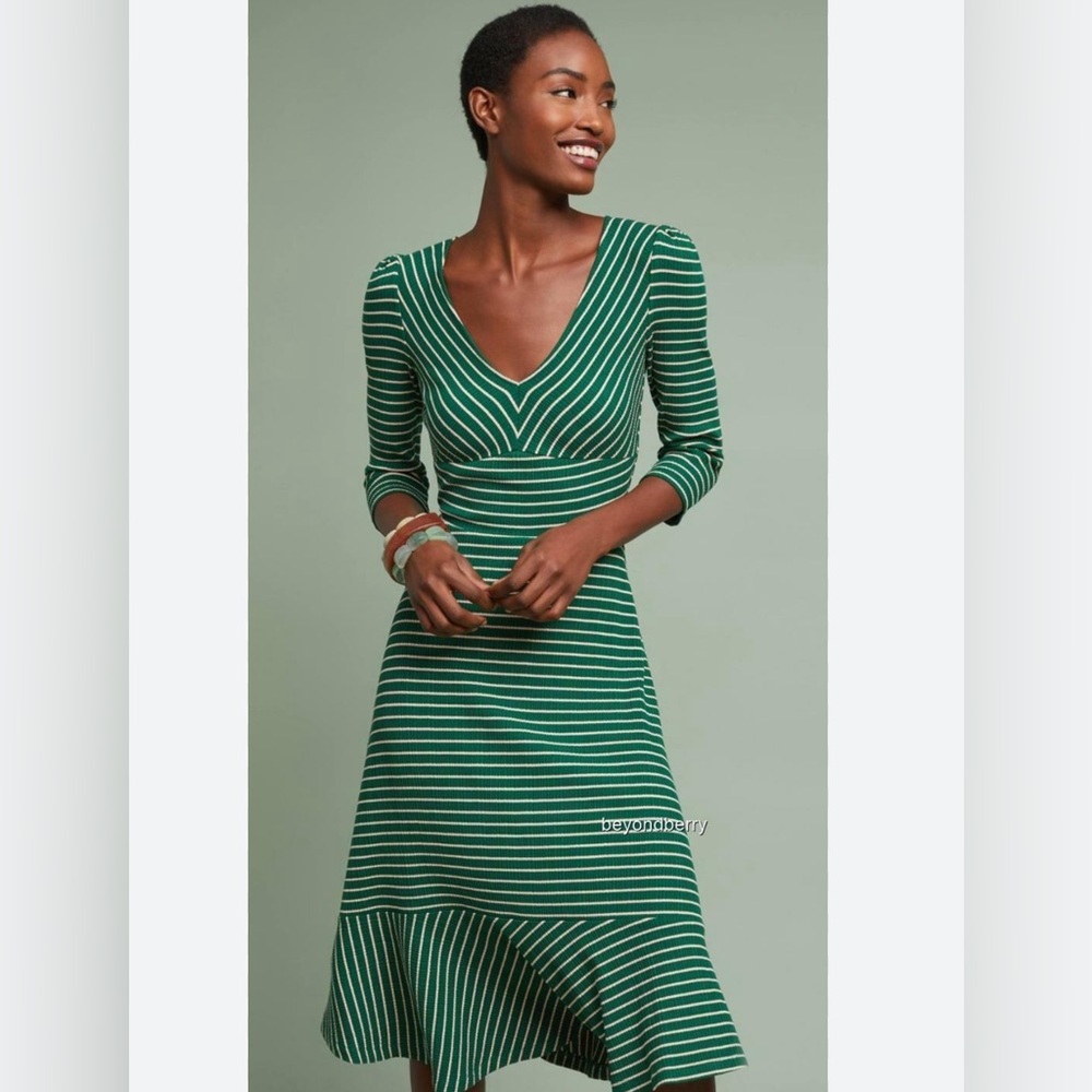 Anthropologie Flores Striped Dress by Maeve Size small